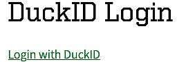 DuckID Login screenshot