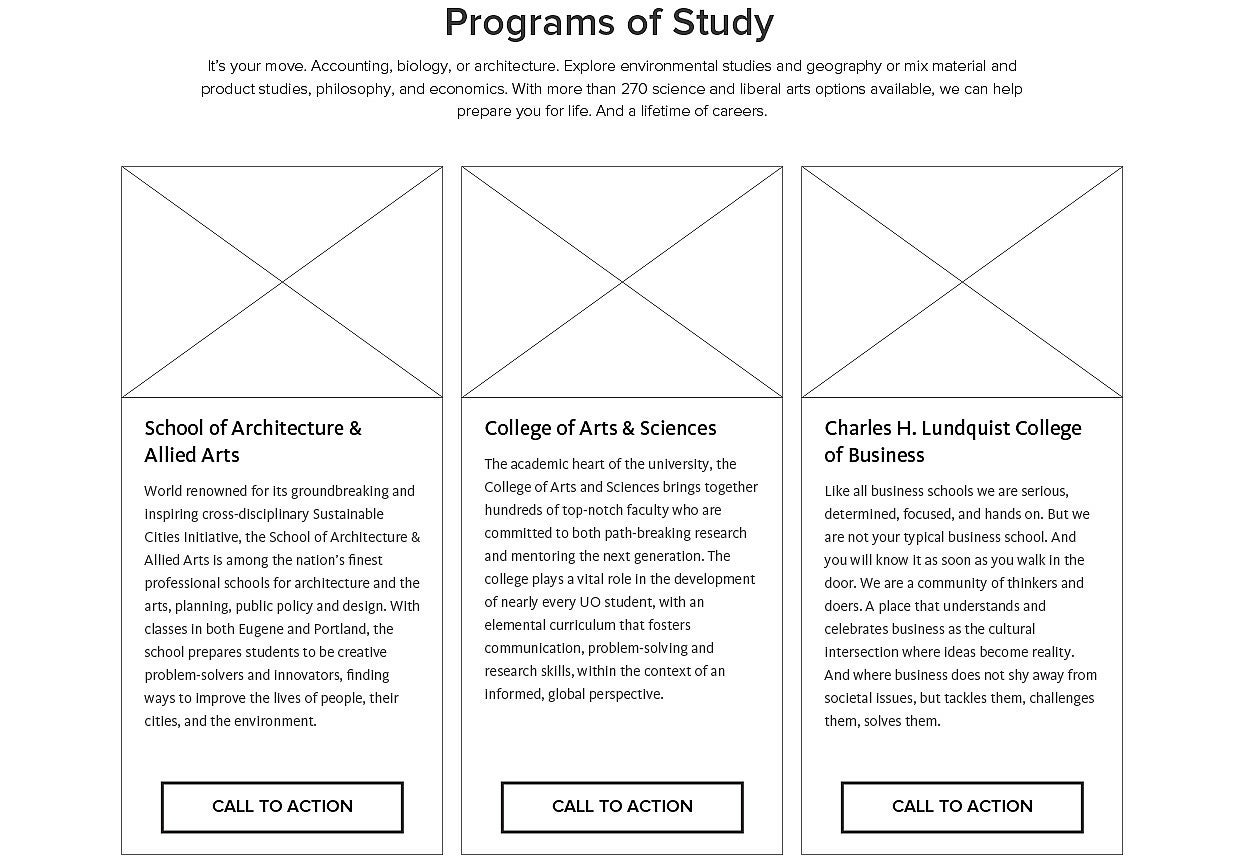 Programs of study wireframe example