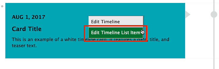 screenshot of a timeline item