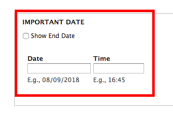 Screenshot of Article Page highlighting Important Dates Screenshot of Article Page highlighting Important Dates
