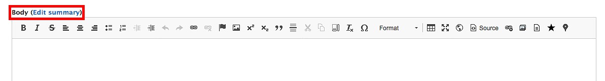 Screenshot of the Edit Summary link
