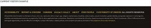 Current Required Footer