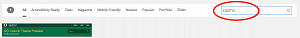 UO Blogs Theme search box screen shot