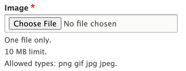 Choose file button