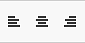 Content editor menu buttons, Text align Content editor menu buttons, Text align