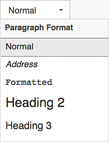 Screenshot of WYSIWYG of button to add headers Screenshot of WYSIWYG of button to add headers