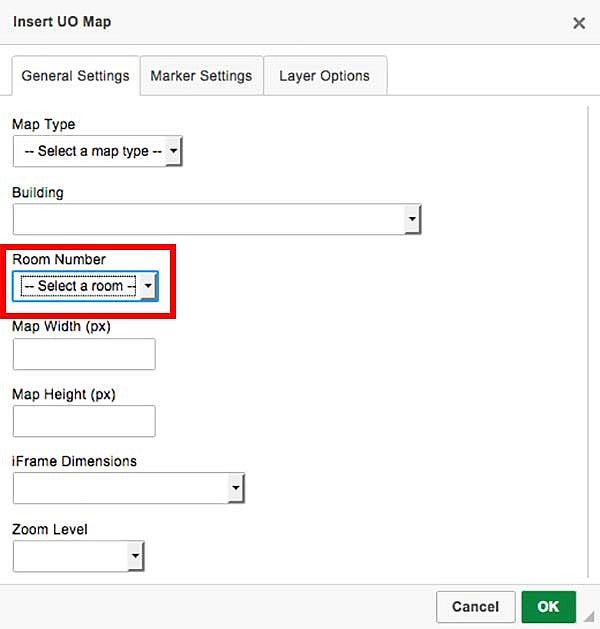 Screenshot showing the room number dropdown Screenshot showing the room number dropdown